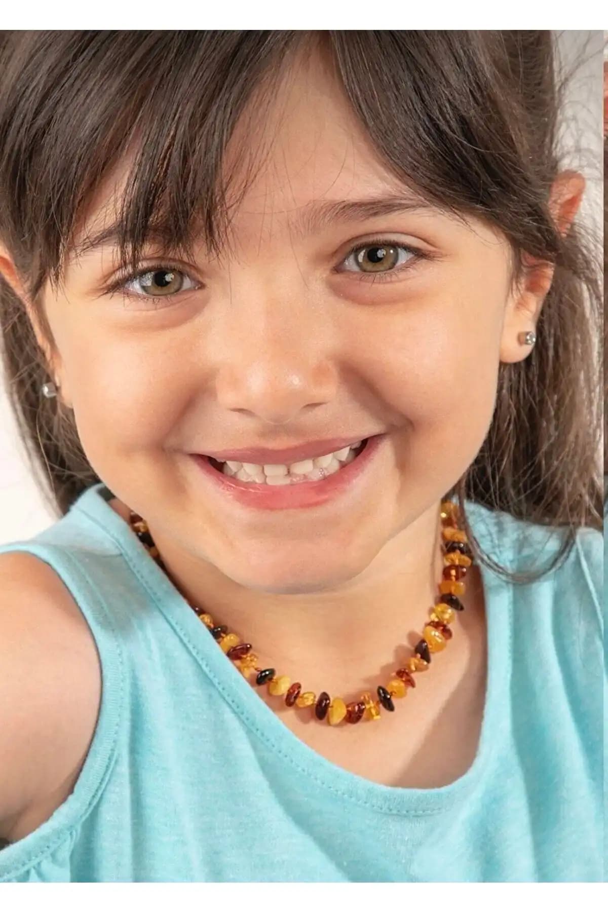 Kehribarım Sertifikalı Doğal Bebek ve Çocuk Kolyesi Güvenli ve Şık Tasarım