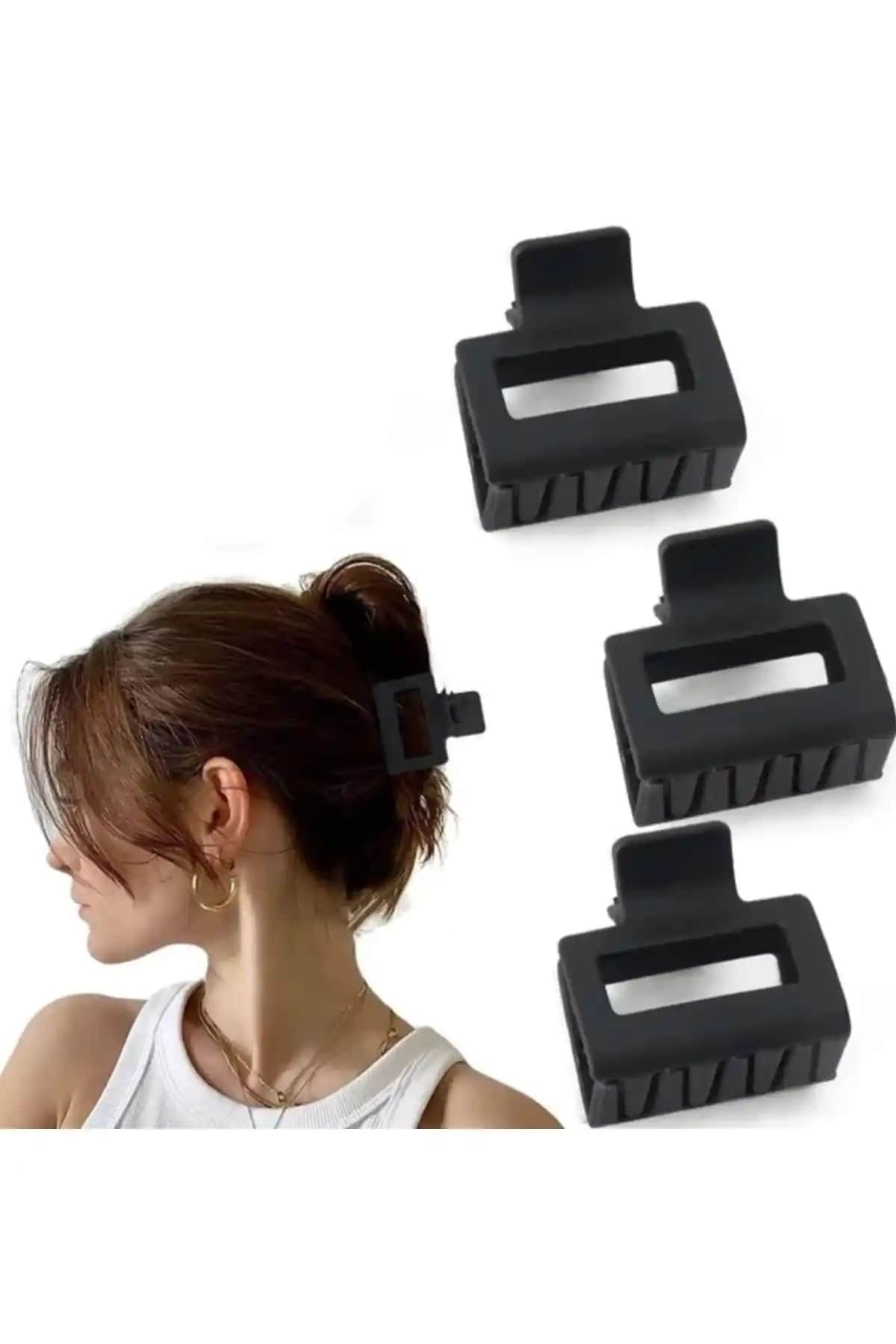 Monalisa Kadın 3'lü Siyah Mandal Toka Seti ve Tel Toka Karşılaştırması