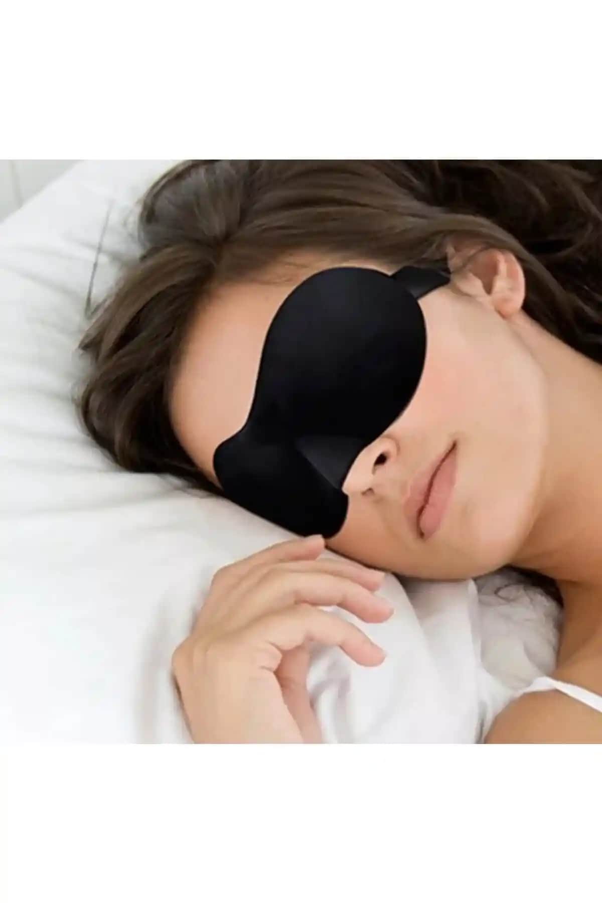 Monalisa Kadın Siyah Uyku Bantı: Işık Engelleyici ve Şık Tasarımlı Uyku Aksesuarı