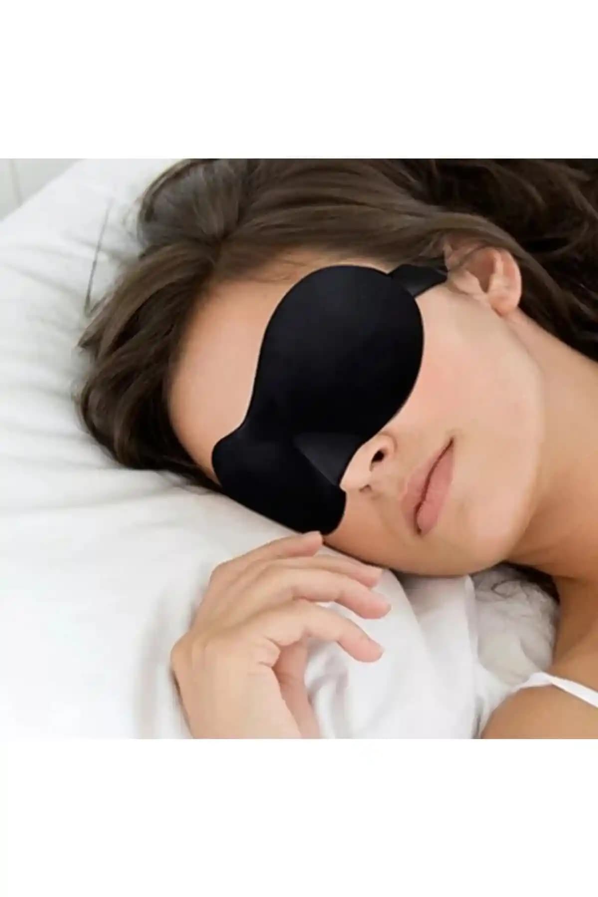 Monalisa Kadın Siyah Uyku Bantı: Işık Engelleyici ve Şık Tasarımlı Uyku Aksesuarı