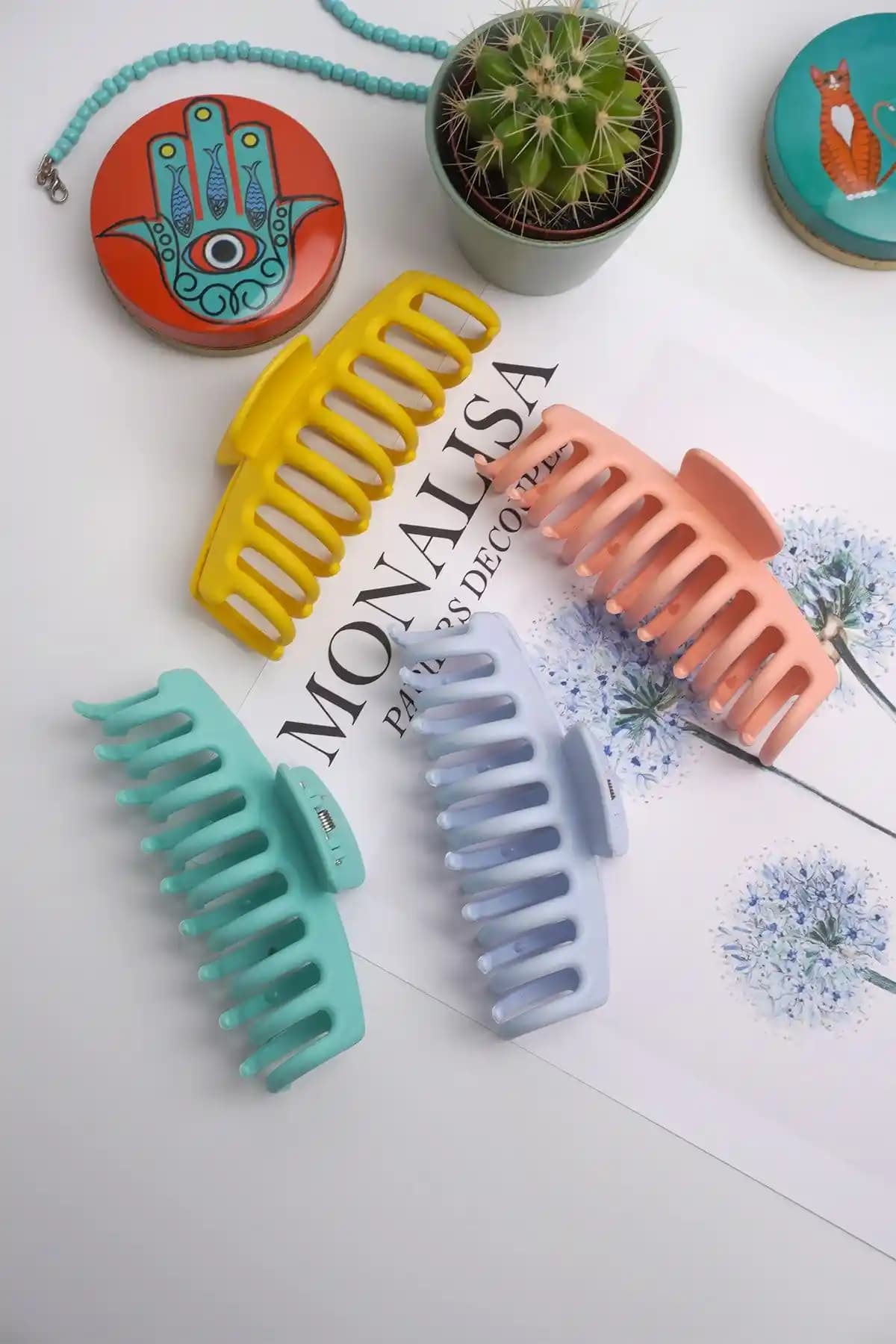 Monalisa Kadın Toka Setleri Karşılaştırması: Büyük Boy Kaydırmaz ve Renkli Mandal Toka Seçenekleri