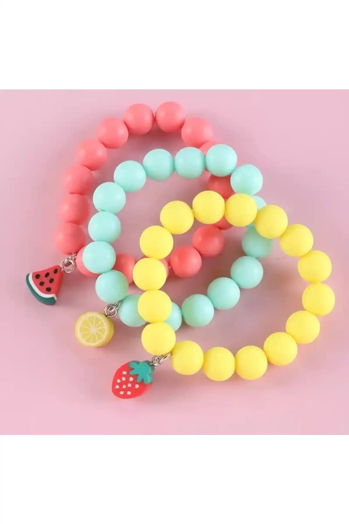 Monalisatoka Çocuk 3'lü Bileklik Seti Renkli ve Güvenli Tasarımıyla Çocuklar İçin Uygun