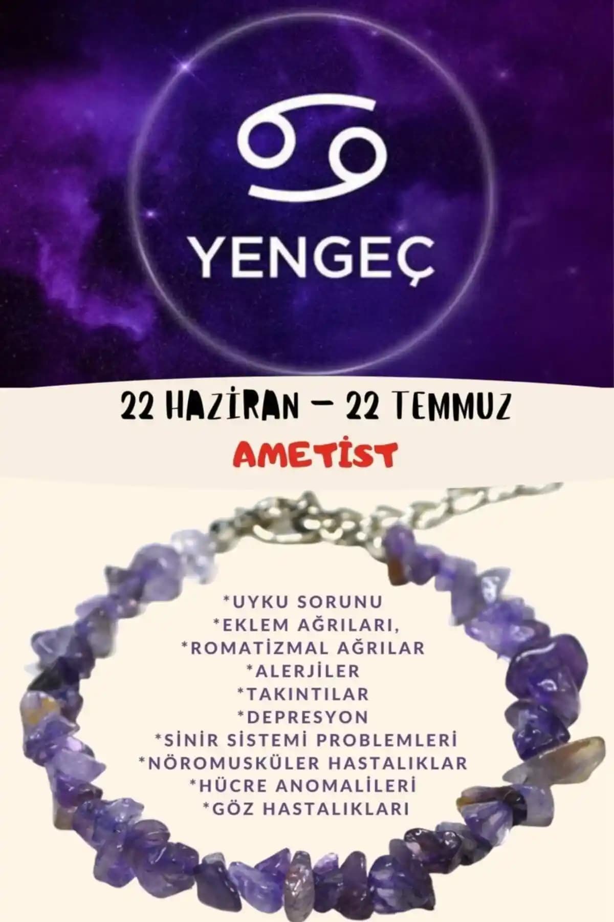 Mor ve doğal taş kullanımlı gümüş kaplama bileklik, şık ve anlam yüklü modern tasarım