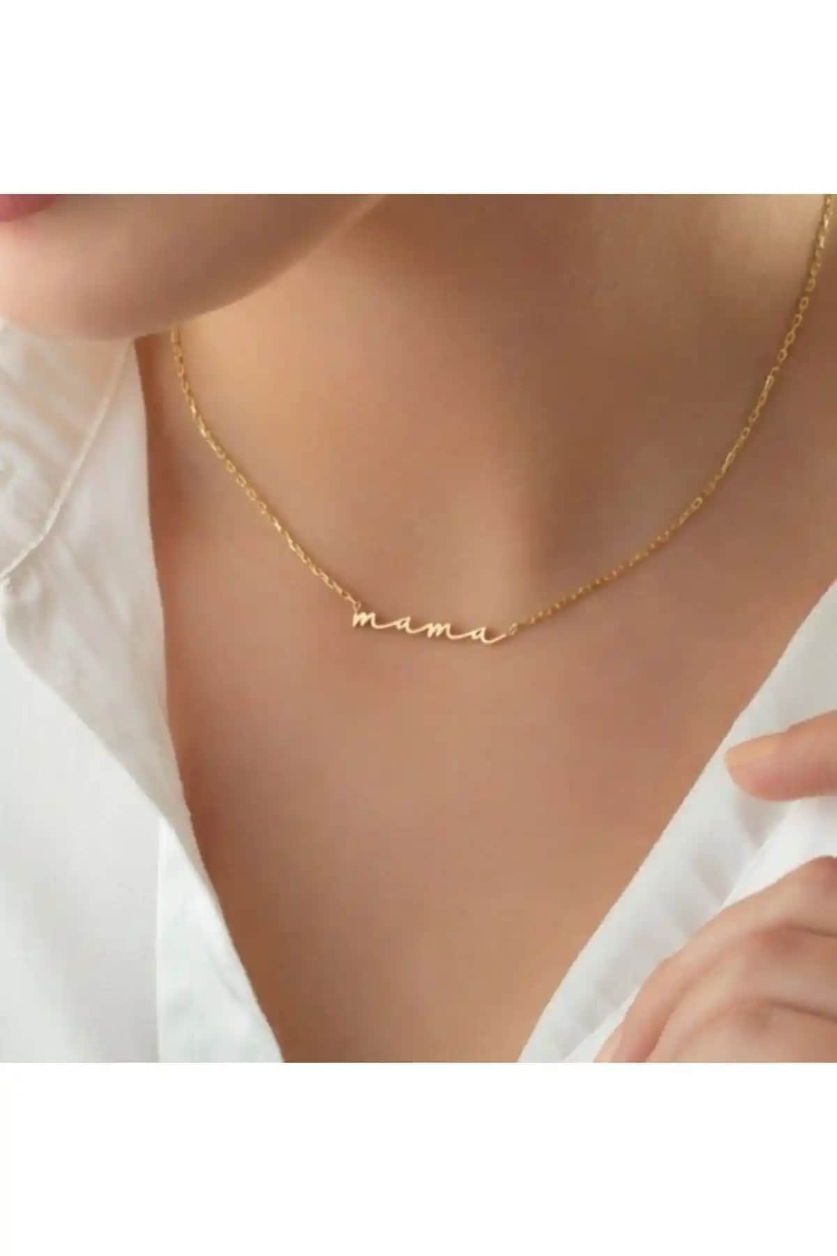 Moria Silver Mama Kolye 925 Ayar Gümüş Zarif ve Özgün Tasarımıyla Günlük ve Özel Kullanım İçin