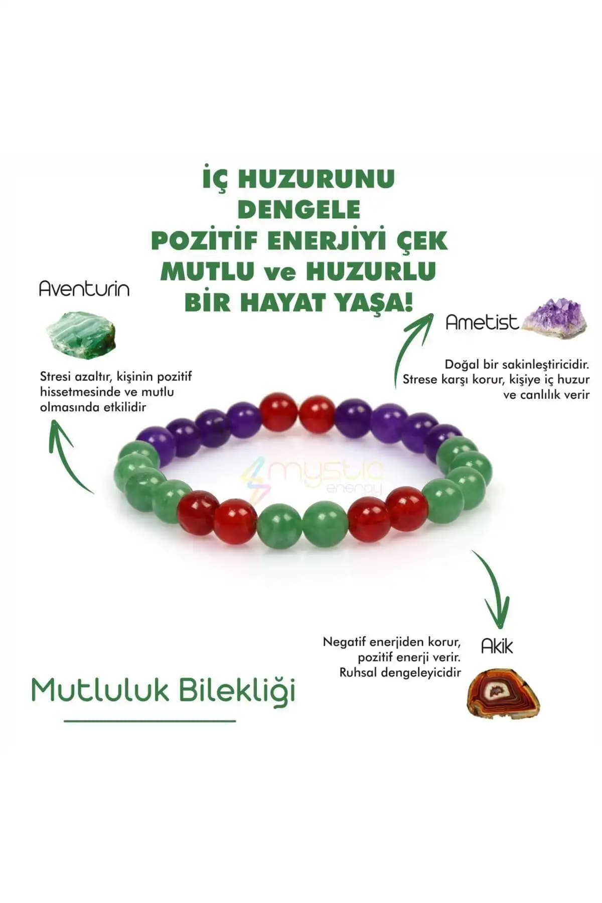 Mystic Energy Doğal Taş Bileklikleri Karşılaştırması: Mutluluk ve Şans Tılsımı Seçenekleri 1