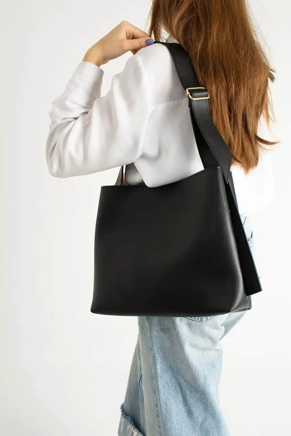 NBİBAGS Kadın Yavrulu Yumuşak Shopper Çanta Modern ve Fonksiyonel Tasarım