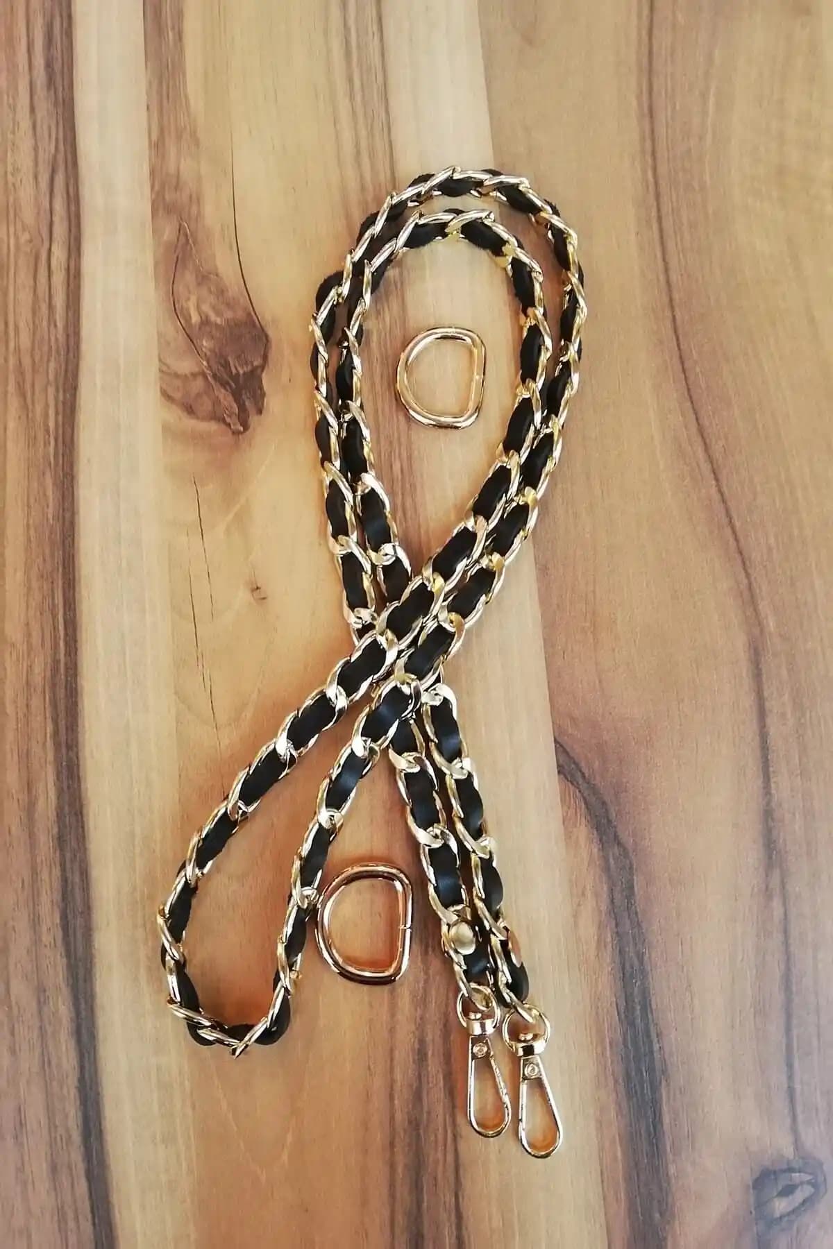 Nildenhobim Suni Derili Metal Çanta Zincir Seti Şıklık ve Dayanıklılık Sunar