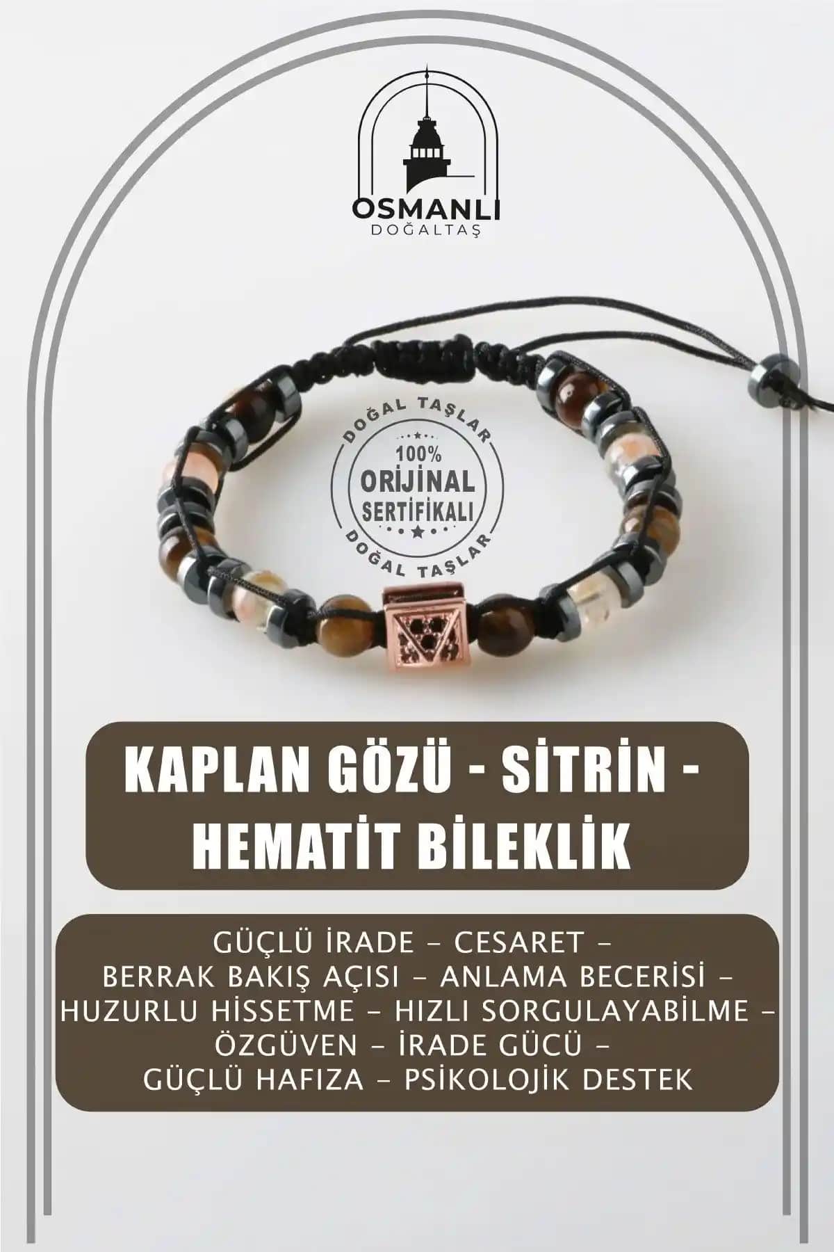 Osmanlı Doğal Taş Sertifikalı Bileklik: Enerji ve Şıklığın Modern Buluşması