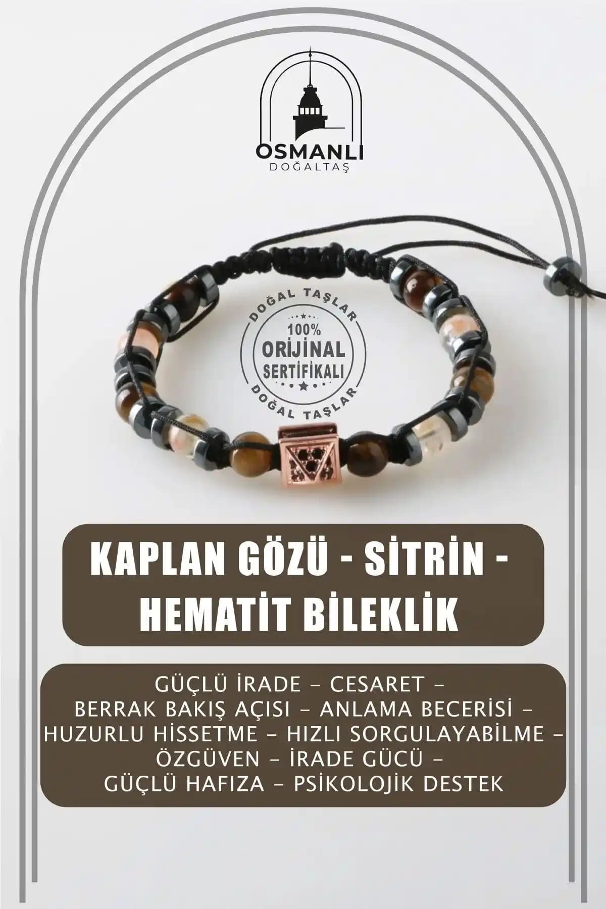 Osmanlı Doğal Taş Sertifikalı Bileklik: Enerji ve Şıklığın Modern Buluşması