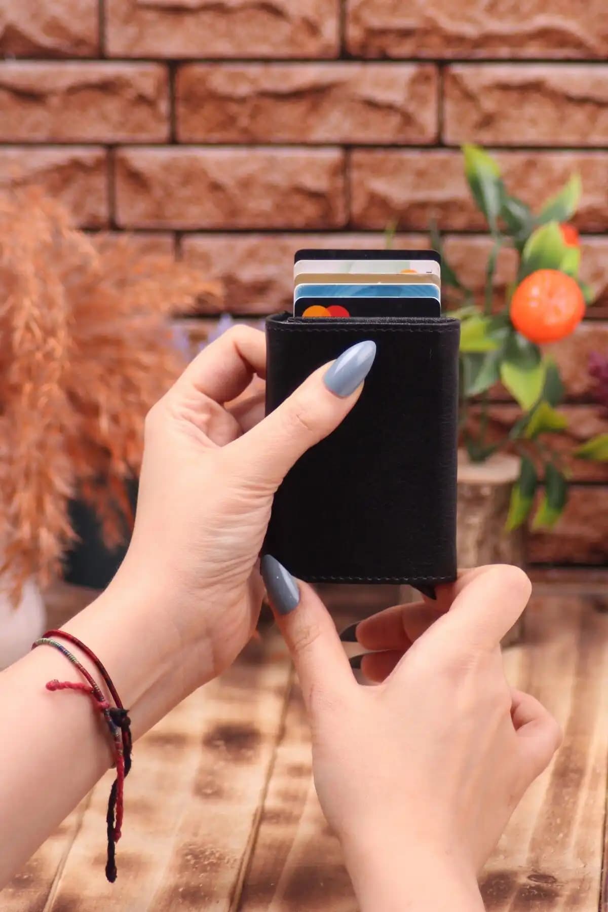 ÖZ-KA LEATHER Erkek Mekanizmalı Cüzdan Günlük Şıklık ve Güvenlik Sunar