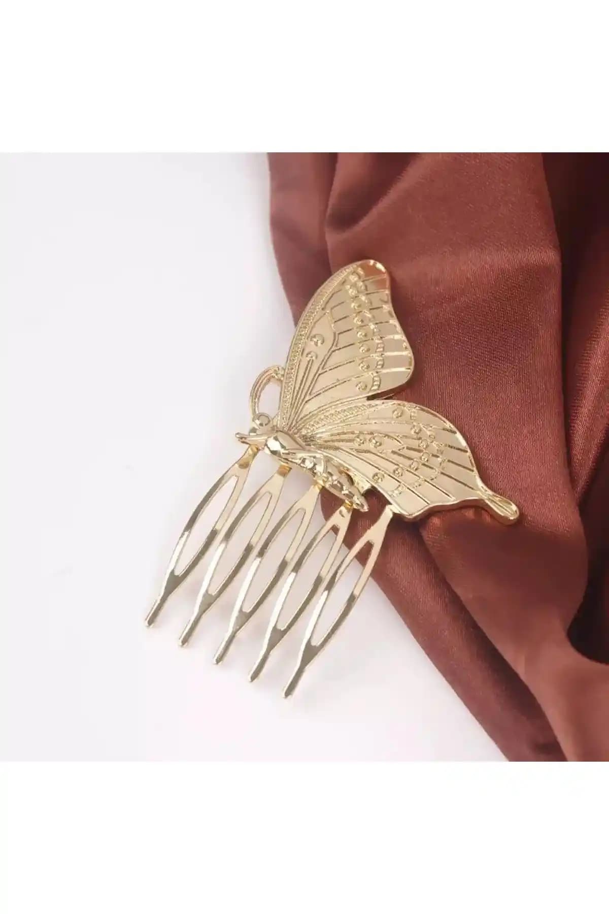 Pelin Aksesuar Kelebekli Tarak Toka ve Yapraklı Zincirli Tarak Yoka Karşılaştırması