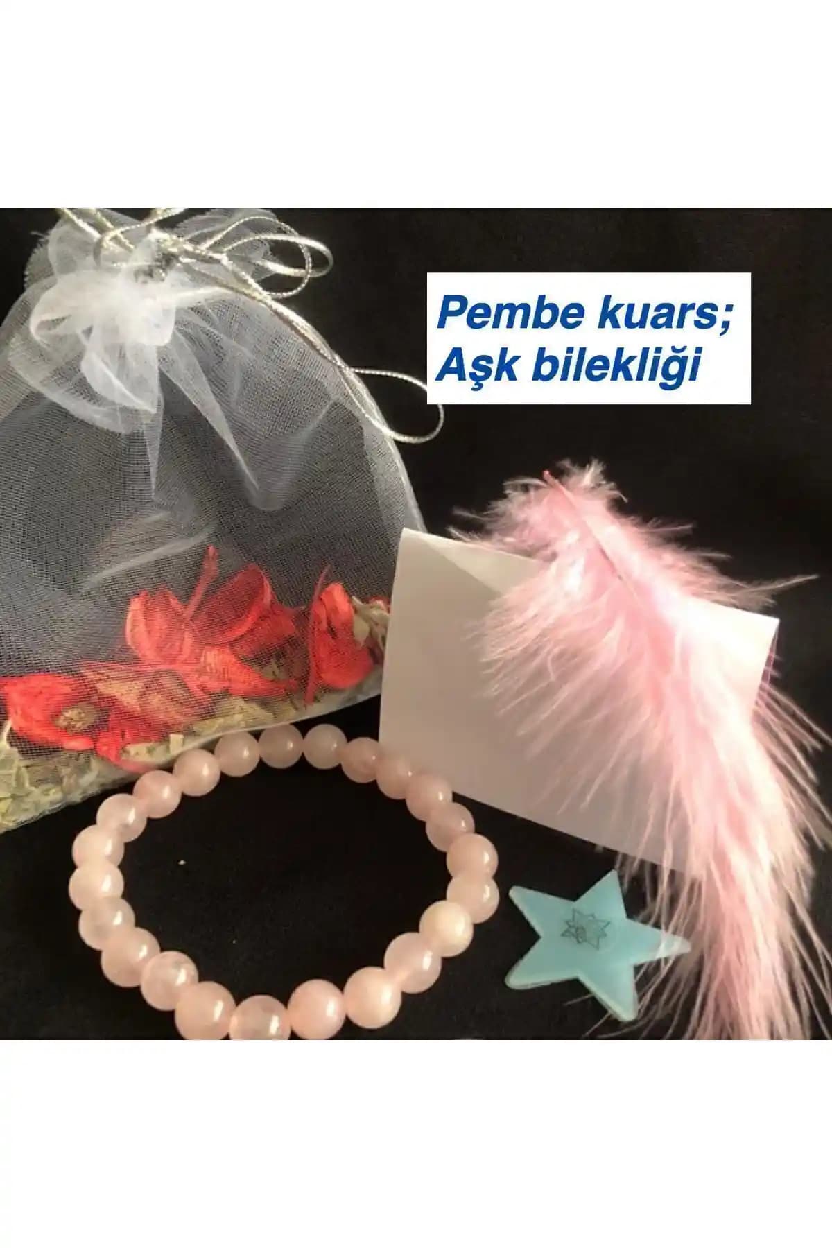 Pembe Kuvars Taşlı Doğal Şifalı Bileklik: Estetik ve Enerji Desteği Sağlayan Takı