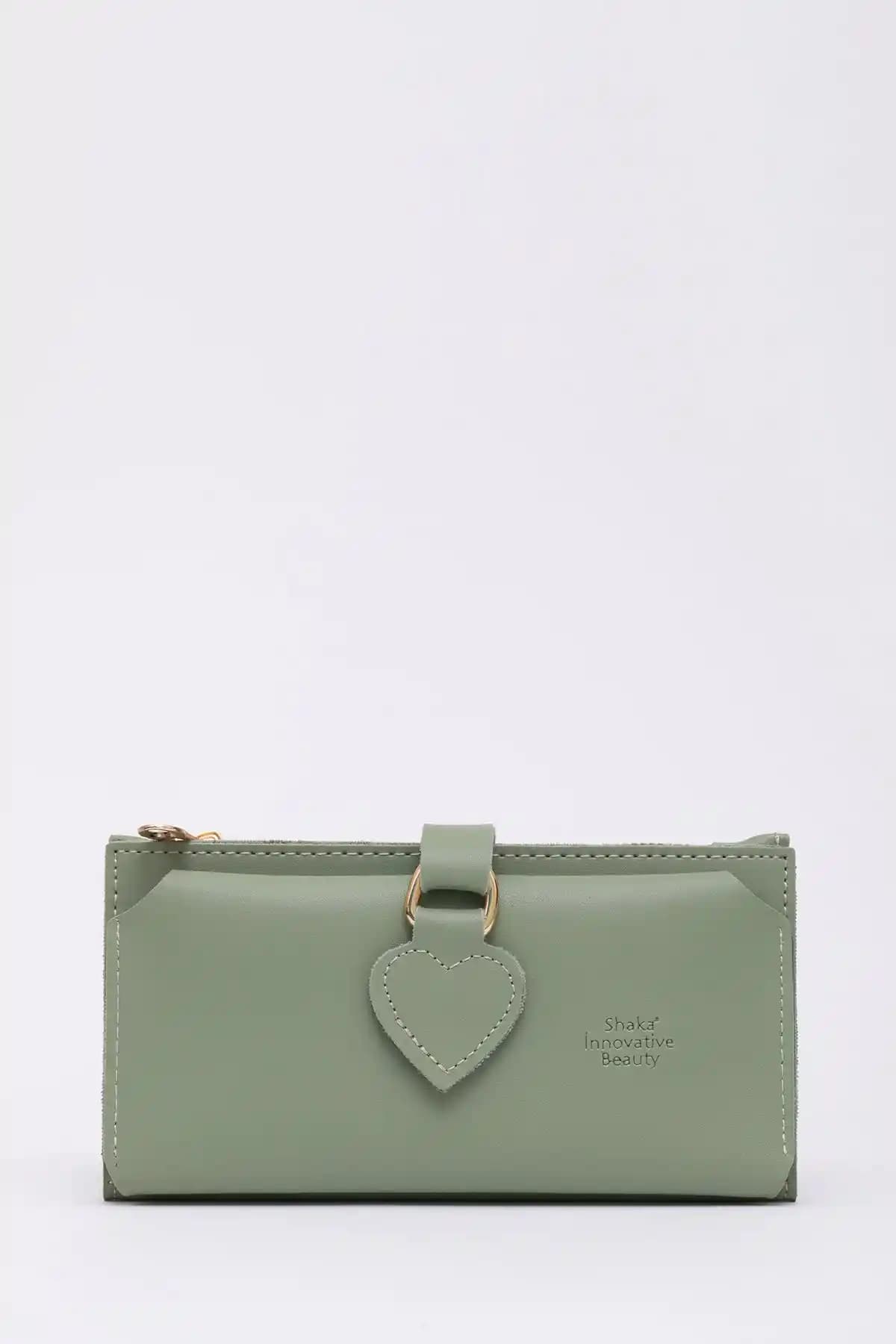 Şaka Mint Yeşil Kadın Cüzdanı Modern ve Fonksiyonel Tasarımıyla Günlük Kullanım İçin Uygun