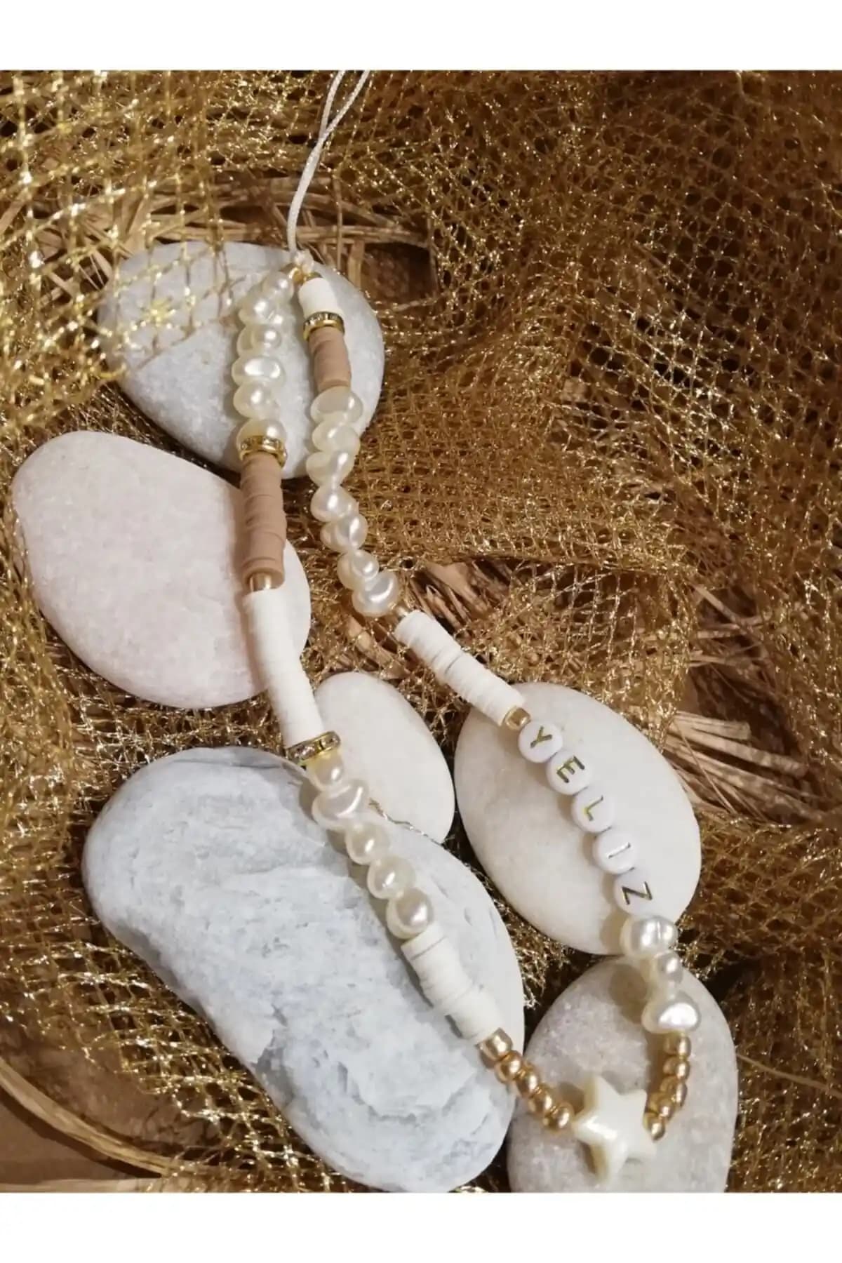 SM HEDİYELİK Incili Yazılı Telefon Askısı: Estetik ve Kullanışlı Telefon Aksesuarı