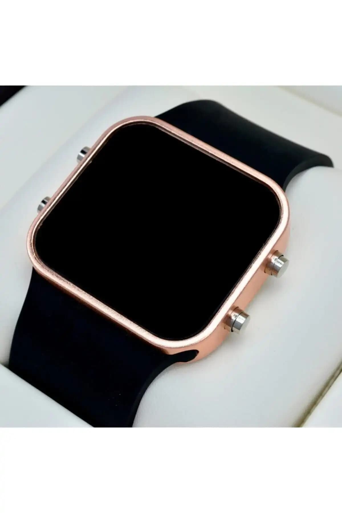 Spectrum Siyah Silikon Kordonlu Rose Metal Kasa ve Unisex Digital Saat Karşılaştırması 1