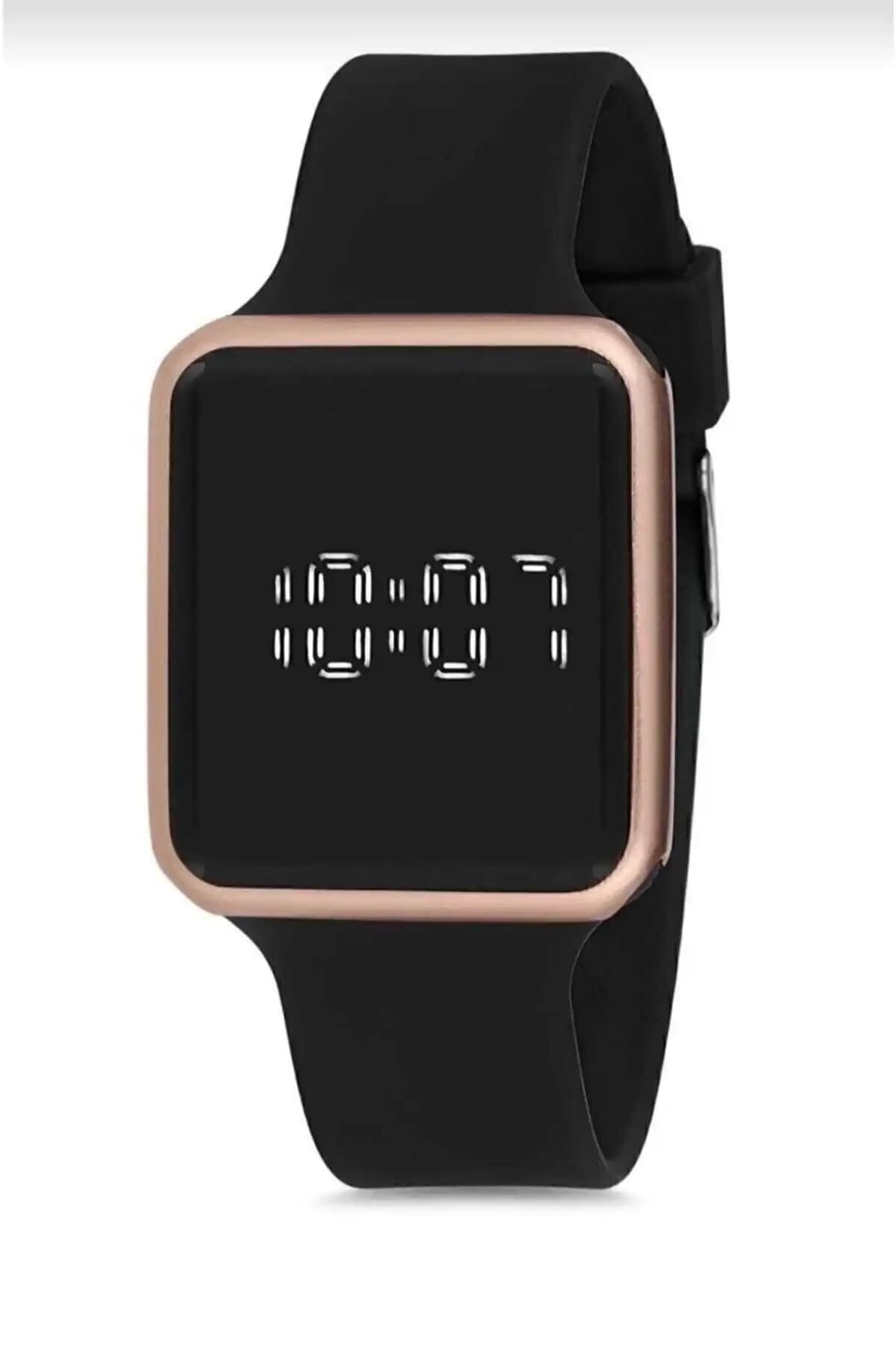 Spectrum Siyah Silikon Kordonlu Rose Metal Kasa ve Unisex Digital Saat Karşılaştırması 2