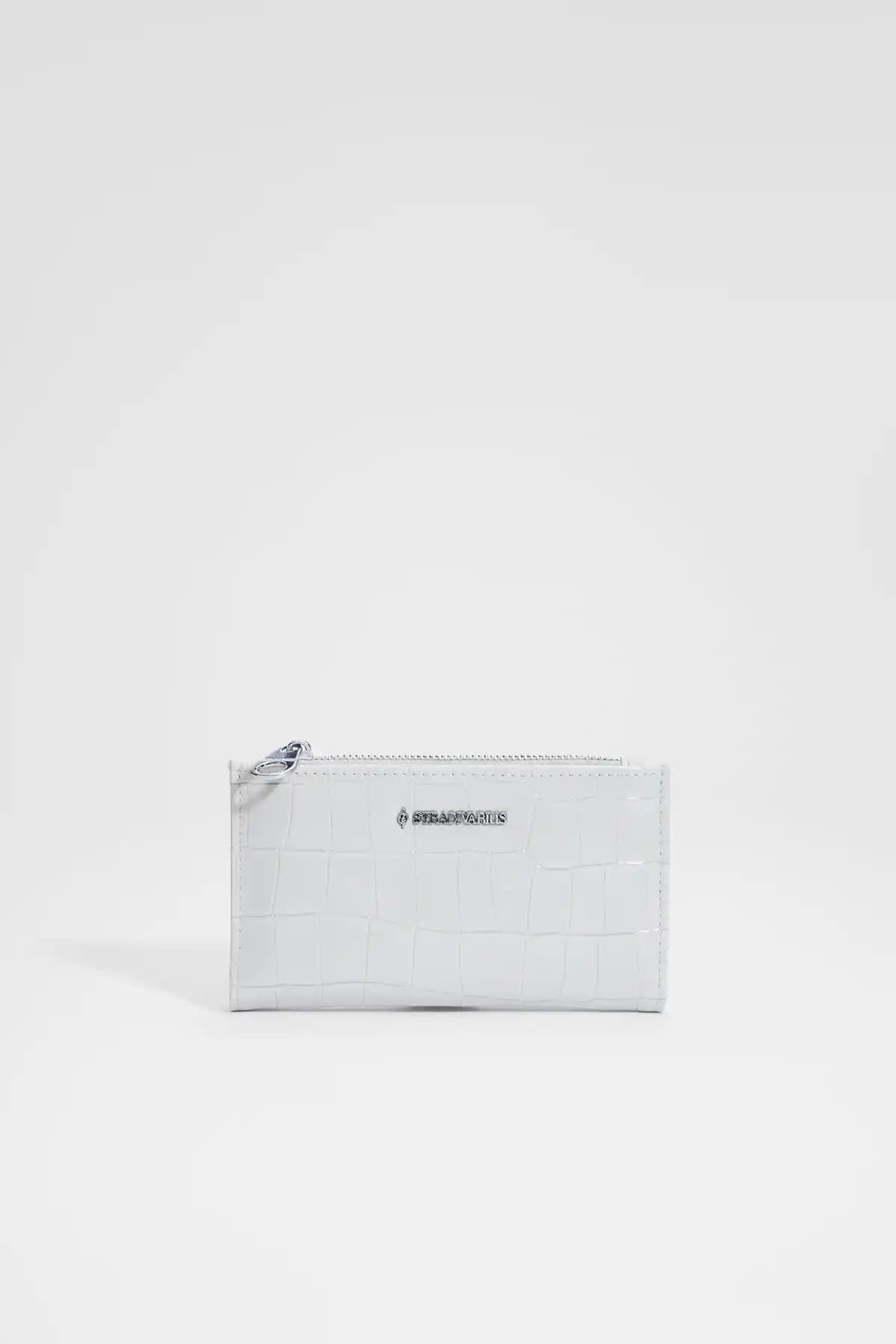 Stradivarius Timsah Desenli Basic Cüzdan Şık ve Kullanışlı Günlük Aksesuar