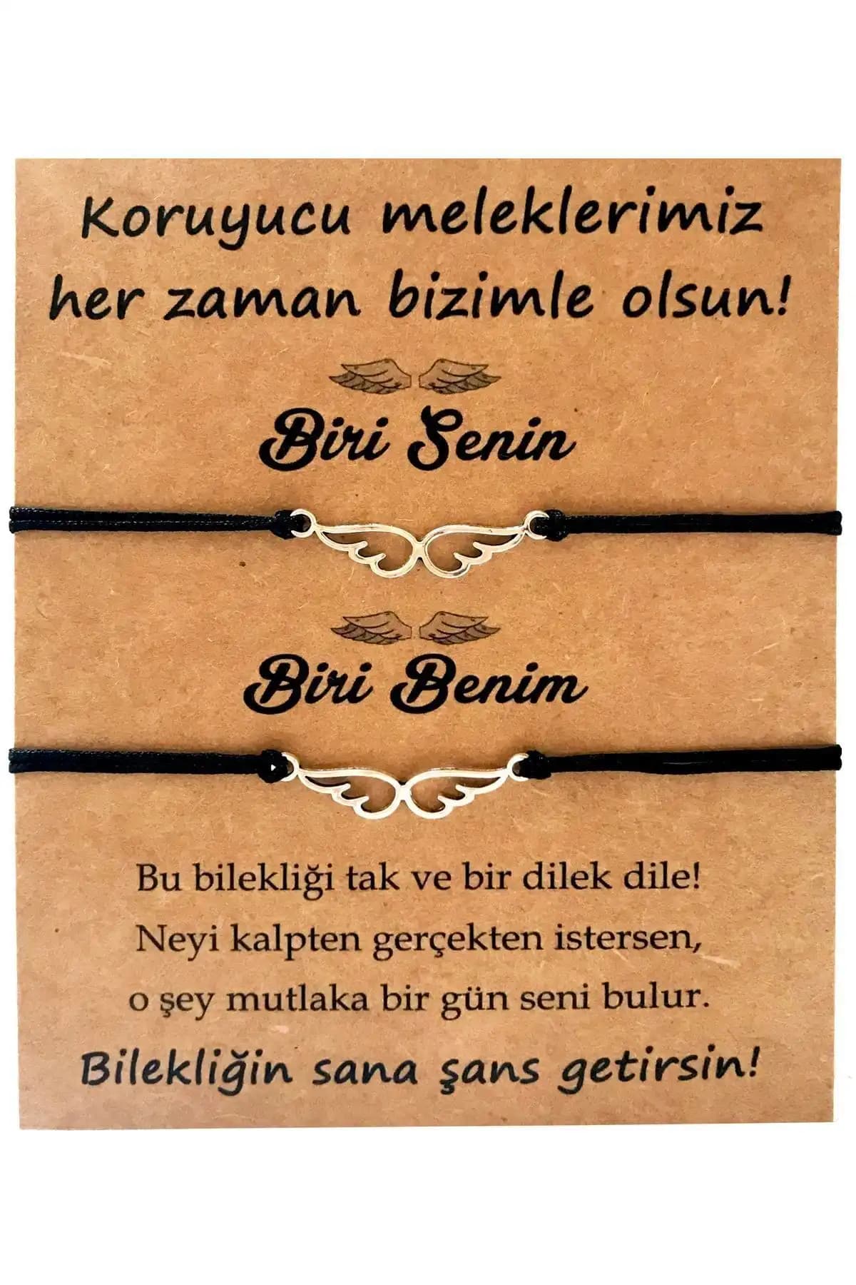 Sunligo Melek Kanadı Arkadaşlık ve Şans Bileklikleri Şık ve Dayanıklı Hediye Seçeneği