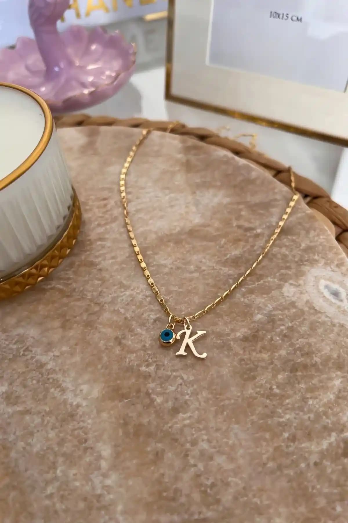Trendy Butik Altın Kaplama Kişiye Özel Nazar ve K Harfi Uçlu Kolye Ürün Özellikleri ve Bakım Tavsiyeleri