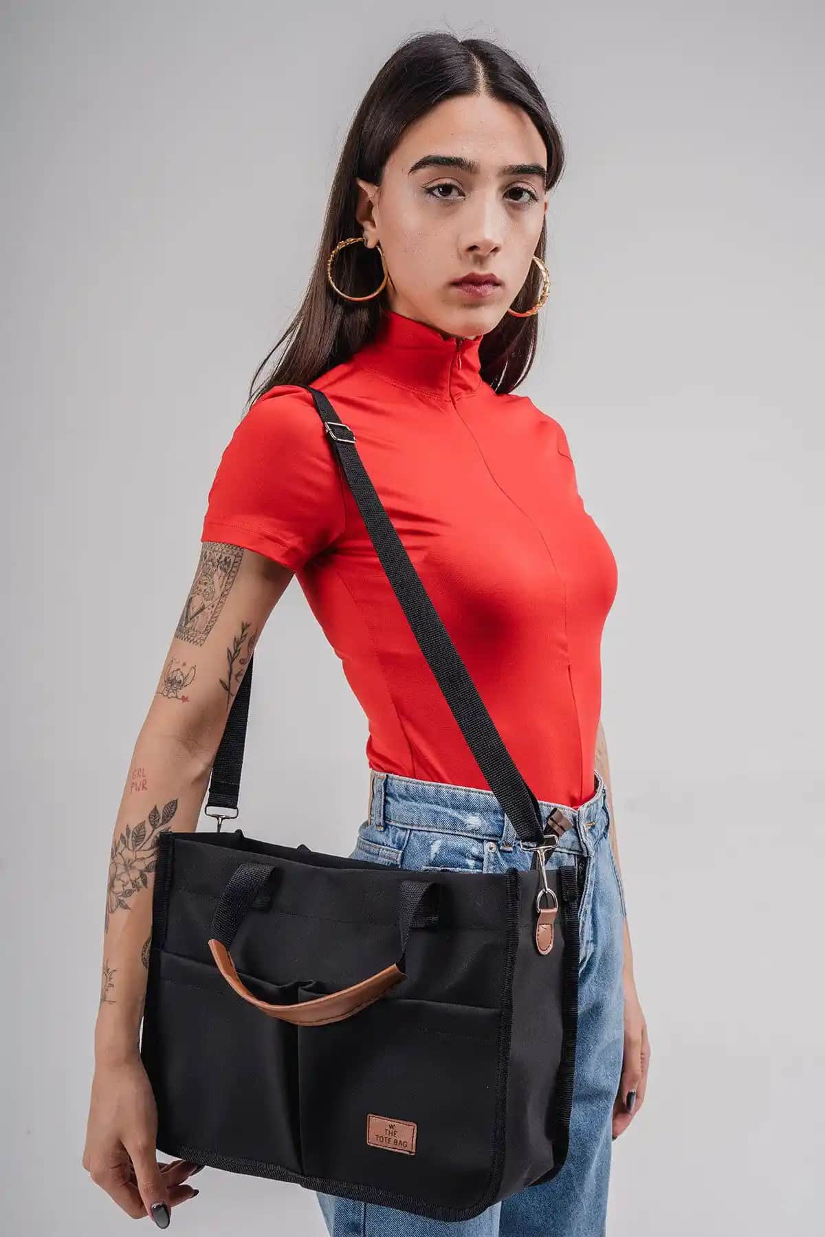 Woys Bags Üç Gözlü Tote Bag Modern Tasarım ve Fonksiyonellik Bir Arada