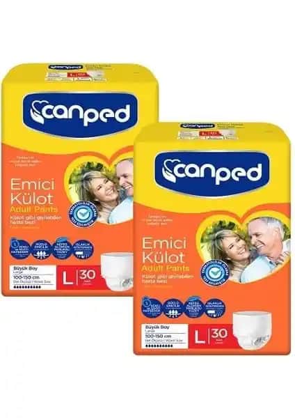 Canped Emici Külot L - Büyüklükte, 60 Adetlik Güvenli ve Konforlu Çözüm