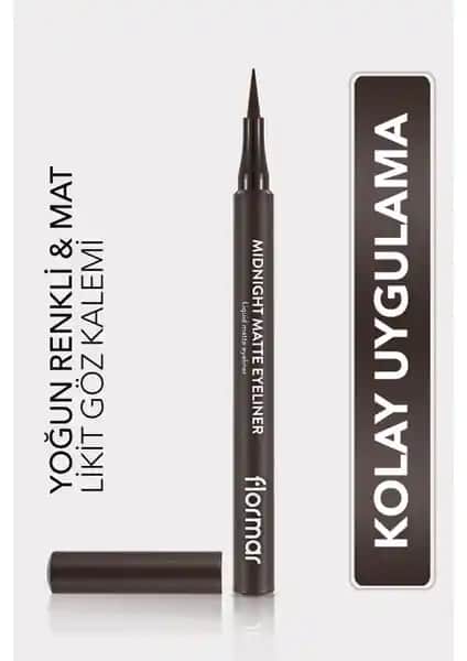 Flormar Midnight Matte Eyeliner: Kahve Renkli Şıklık İçin En İyi Seçim