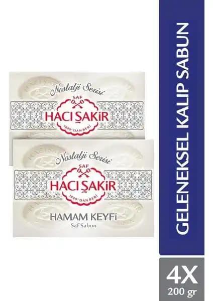 Hacı Şakir Hamam Keyfi Saf Geleneksel Beyaz Sabun ile Banyolarınızı Şenlendirin