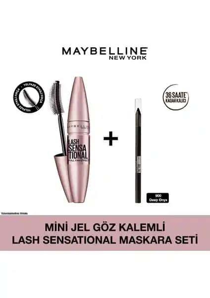 Maybelline Mini Jel Göz Kalemli Lash Sensational Maskara Seti ile Gözlerinizi Şımartın