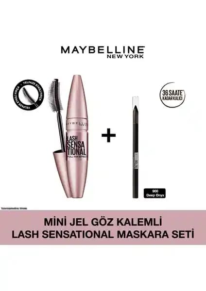 Maybelline Mini Jel Göz Kalemli Lash Sensational Maskara Seti ile Gözlerinizi Şımartın