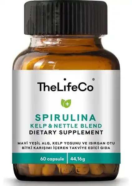 TheLifeCo Spirulina, Kelp ve Nettle: Doğal Takviye ile Enerjinizi Artırın