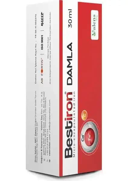 Valens Bestiron Damla: Çocuklar İçin Sağlıklı Demir ve Vitamin C Takviyesi