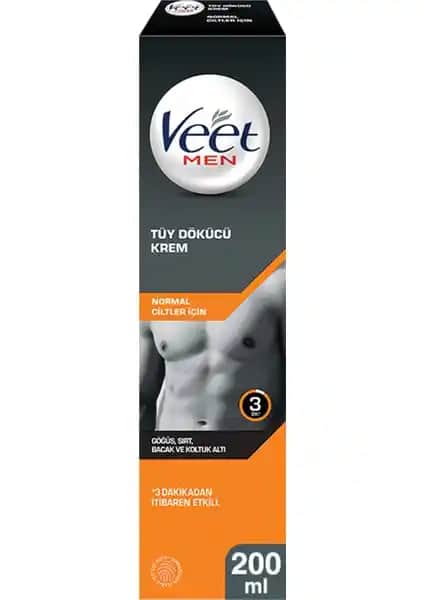Veet Men Tüy Dökücü Krem 200 ml: Pratik ve Etkili Çözüm için Erkekler