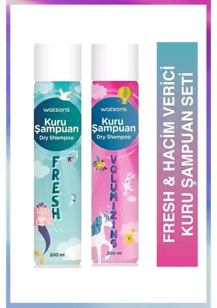 Watsons Hacim Verici Kuru Şampuan ve Fresh Kuru Şampuan Seti Tanıtımı ve Yorumları