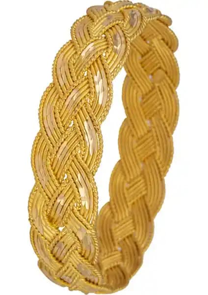 Ahlatcı 40 Gram Saç Örgüsü Burma Mega Bilezik Yüksek Saflık ve Şıklık Sunar