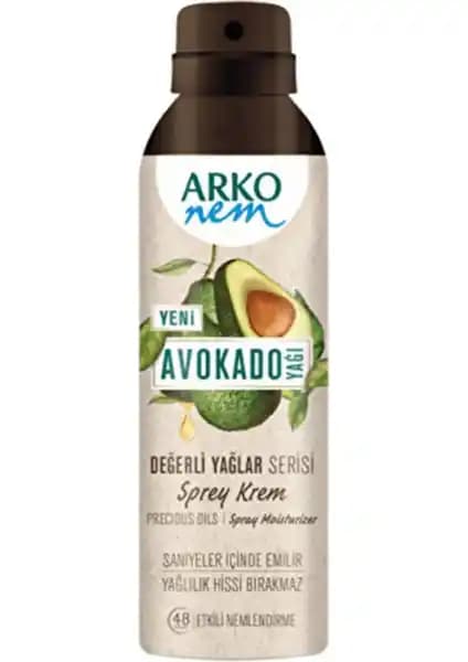 Arko Nem Değerli Yağlar Avokado Sprey Krem: Etkili ve Pratik Cilt Nemlendirme Çözümü