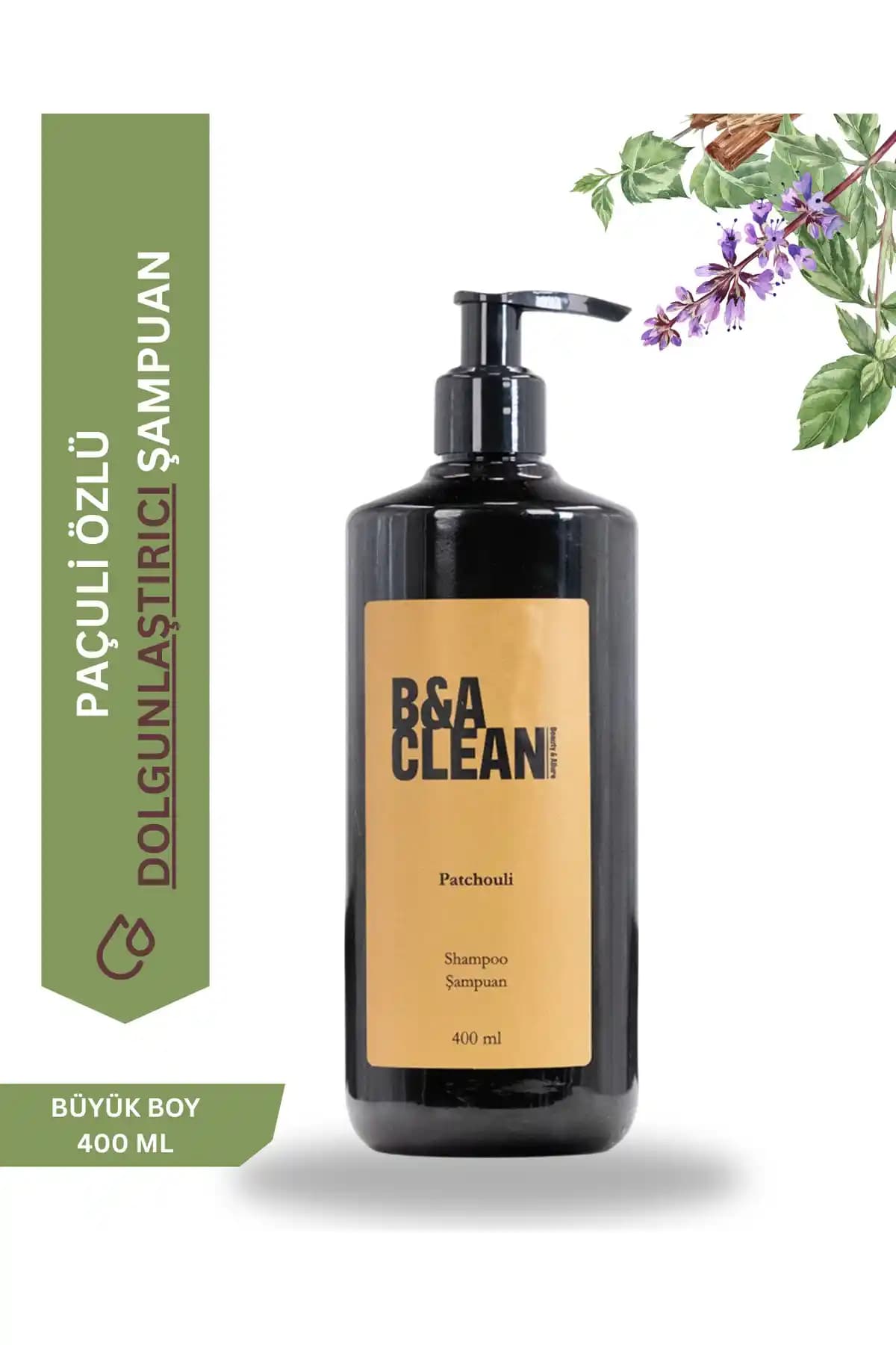 Bacleancare Paçuli Özlü Dolgunlaştırıcı Kadın Şampuanı Doğal İçeriklerle Saçlara Hacim ve Parlaklık Kazandırır