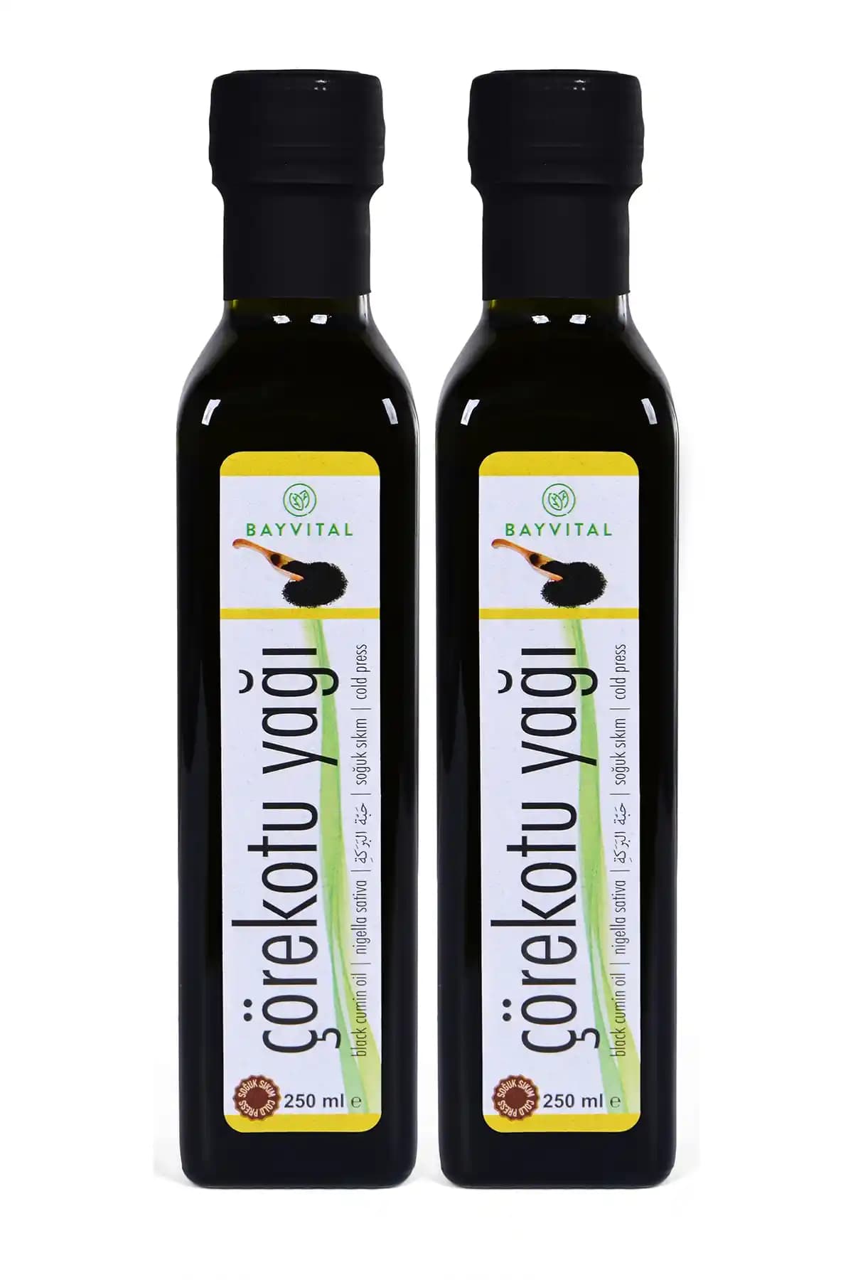 BAYVİTAL Çörek Otu Yağı 2x250ml Doğal ve Güçlü Sağlık Kaynağı