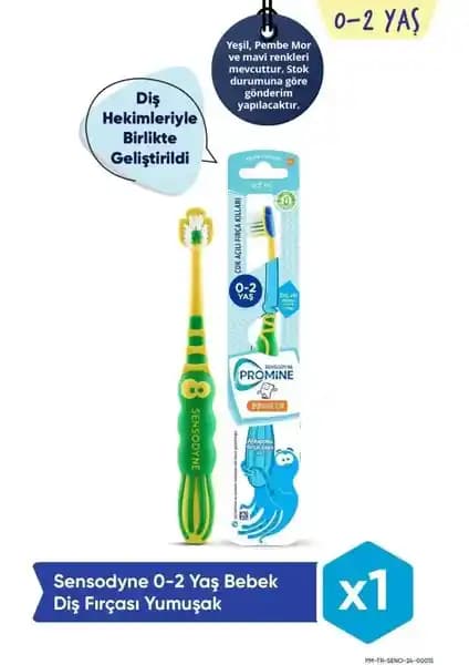 Bebekler İçin Güvenli ve Hassas Diş Fırçası Sensodyne Promine Ahtapot Karakterli