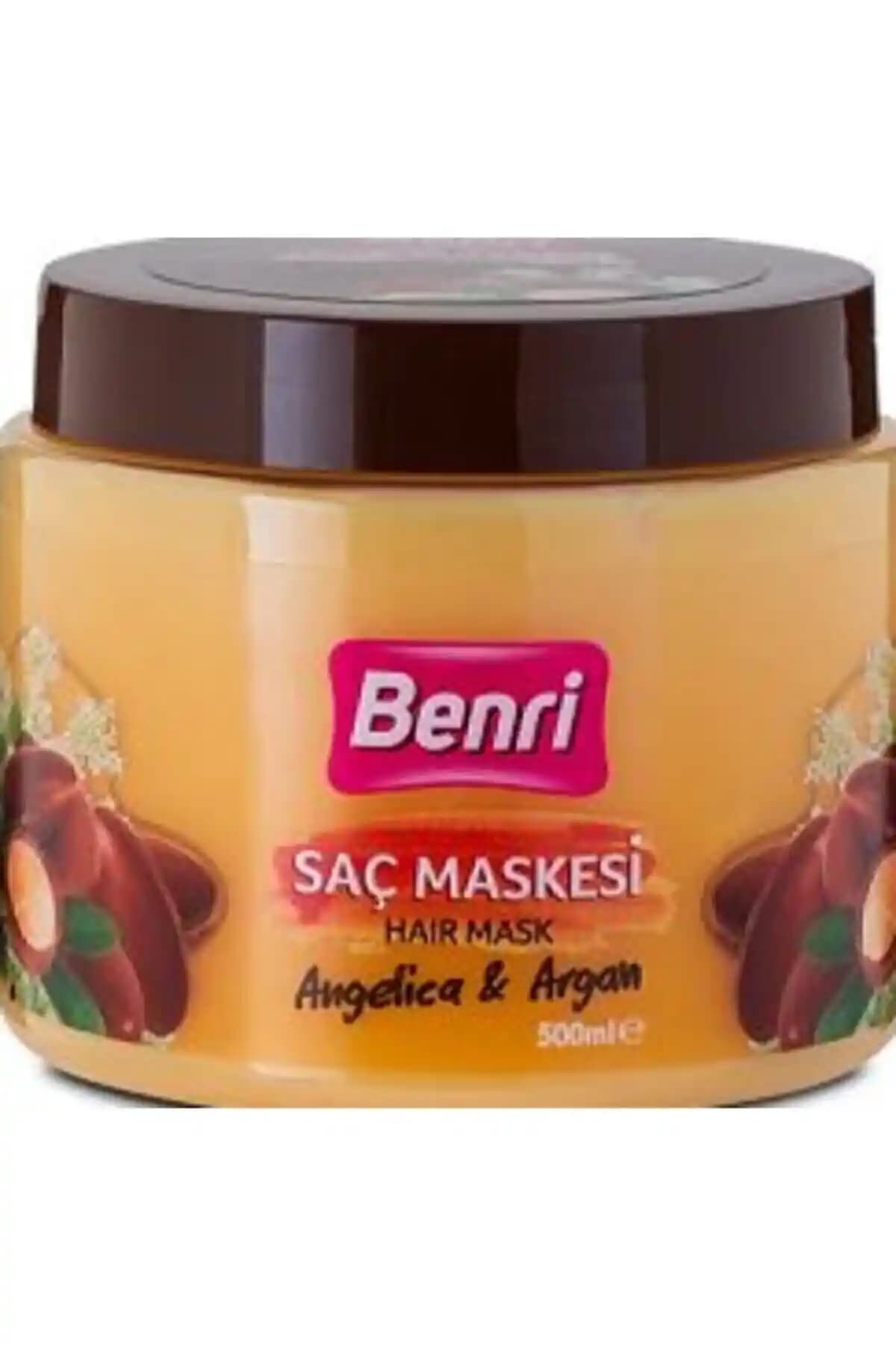 Benri Saç Maskesi Angelica & Argan: Doğal İçeriklerle Derinlemesine Saç Bakımı