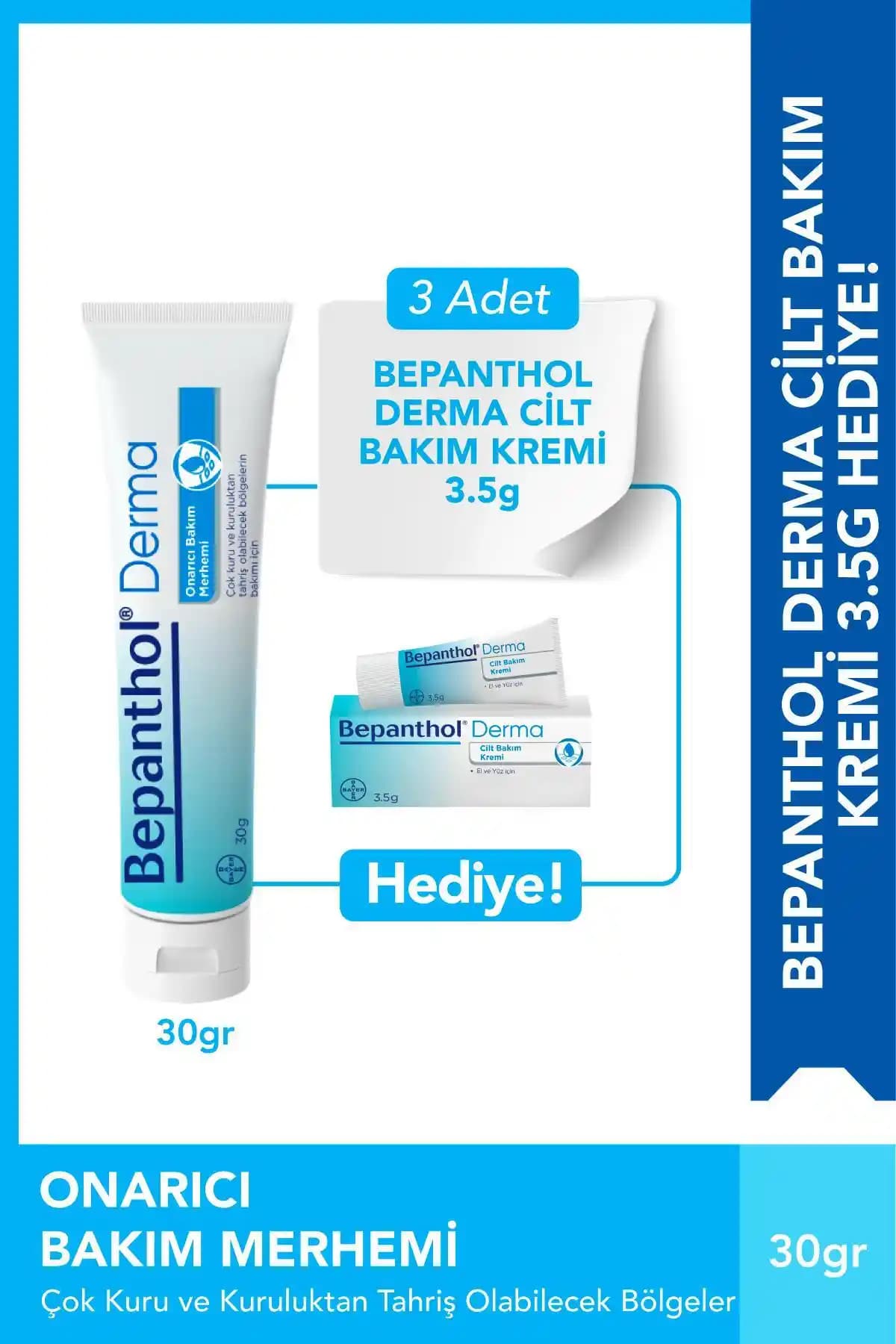Bepanthol Derma Onarıcı Bakım Merhemi: Kuru ve Tahriş Olmuş Ciltler İçin Güçlü Destek