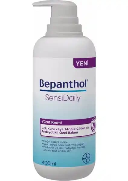 Bepanthol Sensidaily Nemlendirici Vücut Kremi: Kuru ve Atopik Ciltler İçin Güçlendirici Bakım