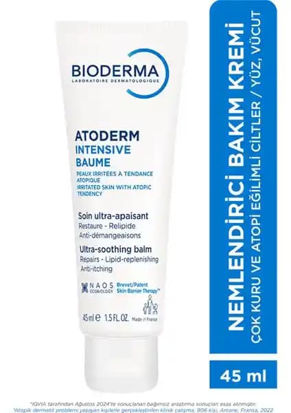 Bioderma Atoderm Intensive Balm: Kuru ve Atopik Ciltler İçin Güçlü Nem ve Onarım Çözümü