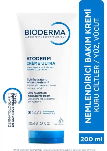 Bioderma Atoderm Krem: Kuru ve Hassas Ciltler İçin Güçlü Nemlendirme Çözümü