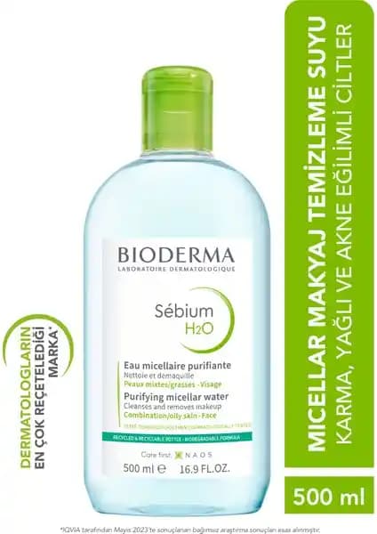 Bioderma Sebium H2O: Yağlı ve Akne Eğilimli Ciltler İçin Etkili Micellar Temizleme Suyu