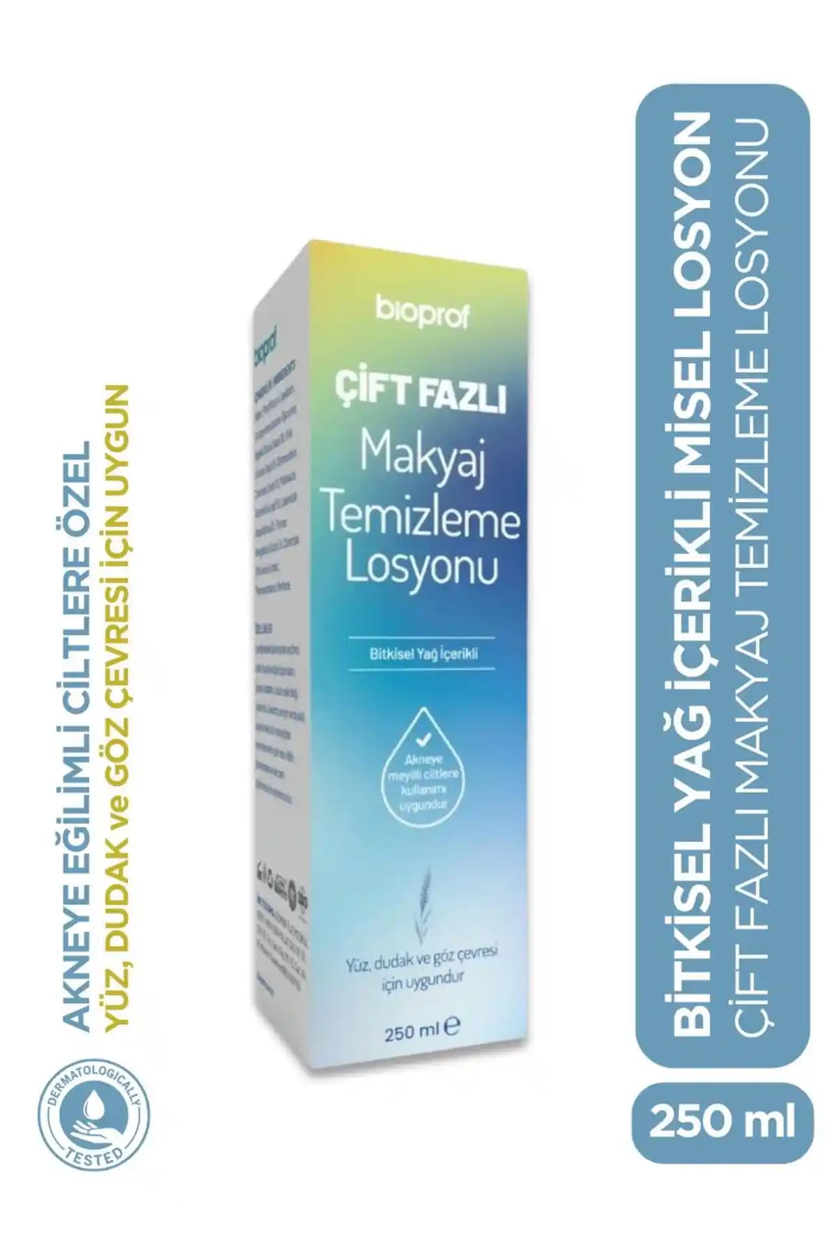 Bioprof Çift Fazlı Bitkisel Makyaj Temizleme Losyonu Doğal ve Güvenilir Cilt Bakımı Ürünü