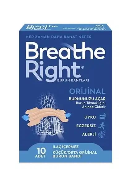 Breathe Right Klasik Burun Bandı ile Günlük Nefes Almayı Kolaylaştıran Çözüm