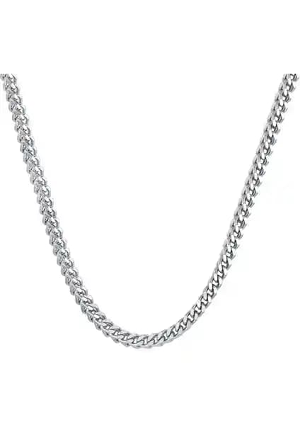 Chavin 4 mm Balık Sırtı Çelik Erkek Zinciri Dayanıklı ve Şık Tasarım