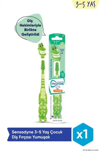 Çocuklar İçin Güvenli ve Eğlenceli Timsah Figürlü Diş Fırçası - Ergonomik ve Etkili Temizlik