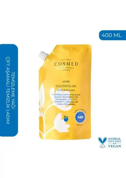 Cosmed Atopia Cleansing Oil Refill: Hassas ve kuru ciltler için etkili yüz ve vücut temizleme ürünü