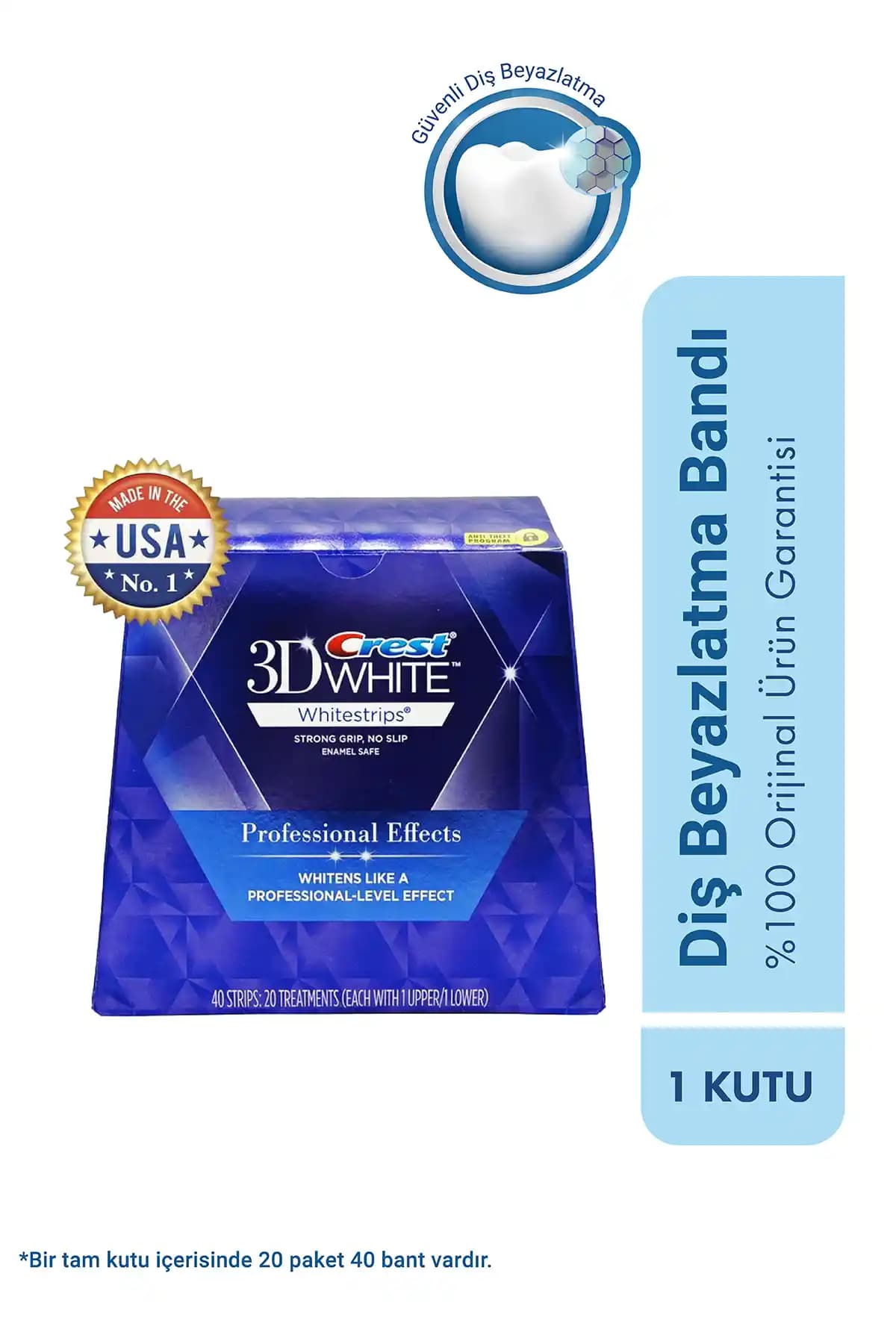 CREST 3D Whitestrips Professional Effects ile Güvenli ve Kalıcı Diş Beyazlatma Çözümü
